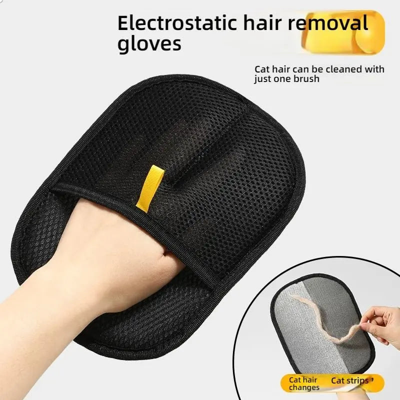 Pet Hair Removal Glove for Cats and Dogs, Flexible Surface Catches Loose Pet Fur Efficiently