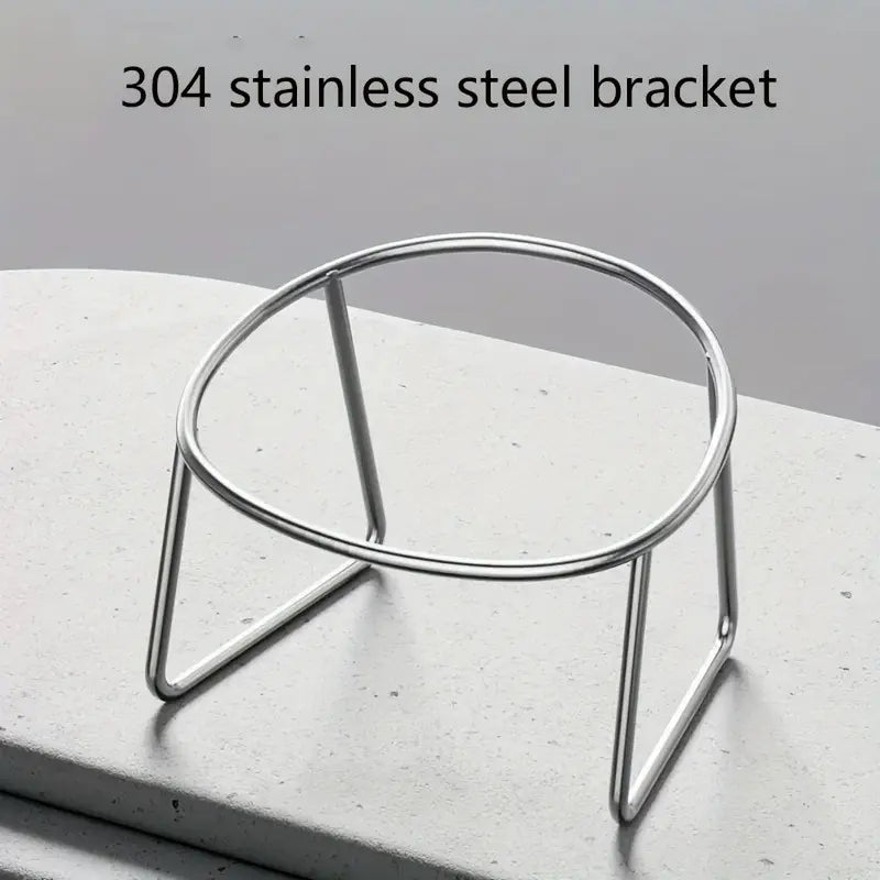 304 Stainless Steel Cat Bowl Set, Anti-Spill Pet Feeding Bowls Feeder, Easy Clean round Edges, Suitable for Senior/Cute/Kitten Cats